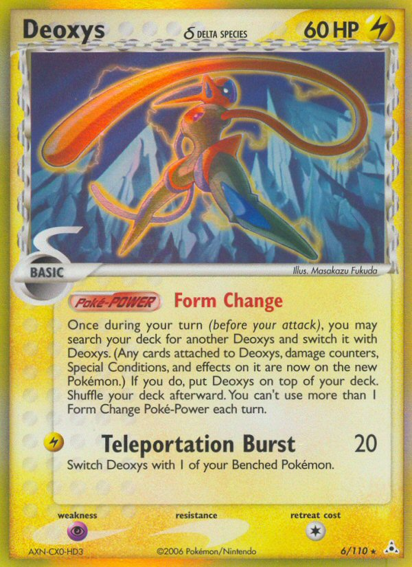 Deoxys (Delta Species - Speed Forme)/110  - Holofoil Holon Phantoms - Holo Rare