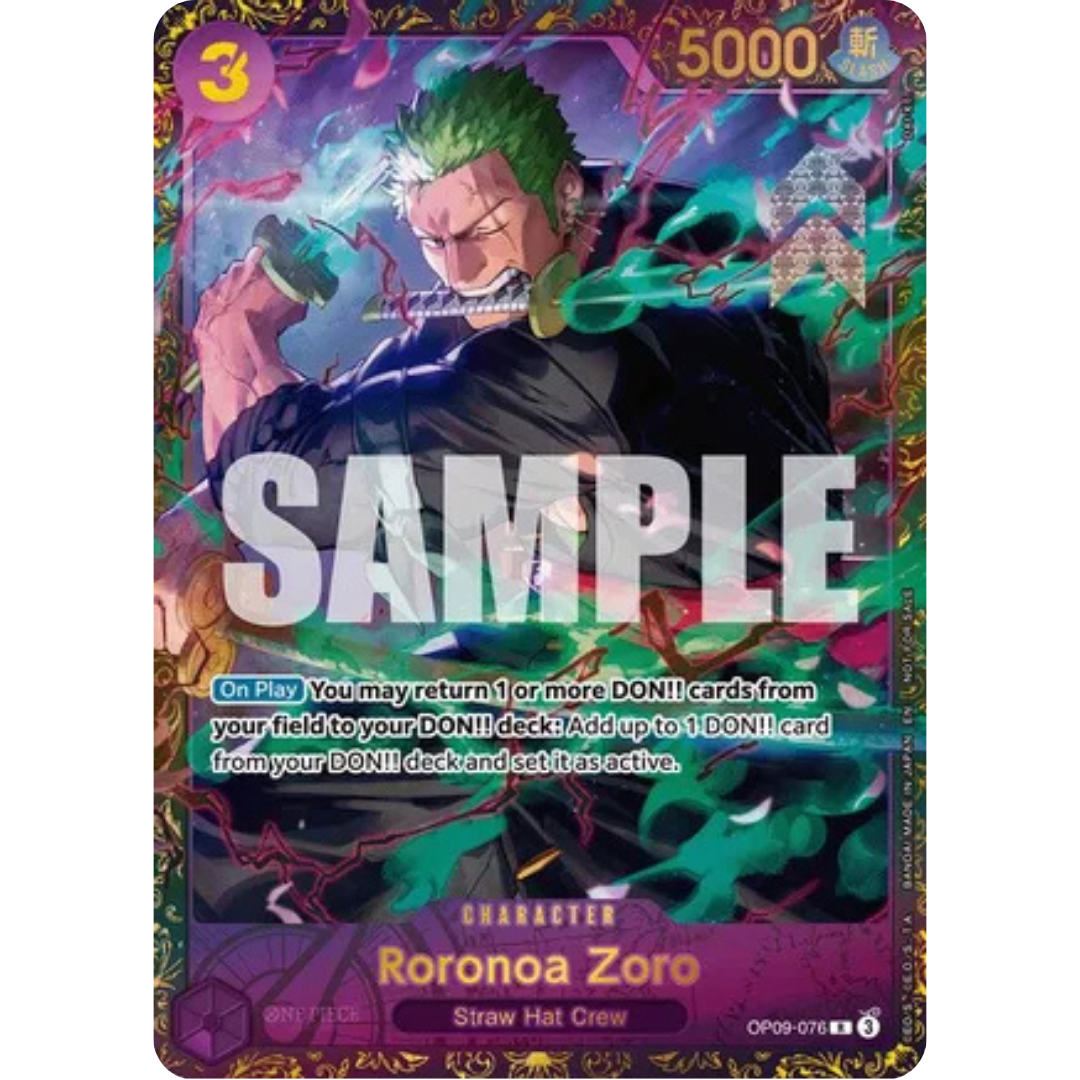 Roronoa Zoro (Championship 25-26 Regionals Season 1) (OP09-076) - One Piece Promotion Cards Foil