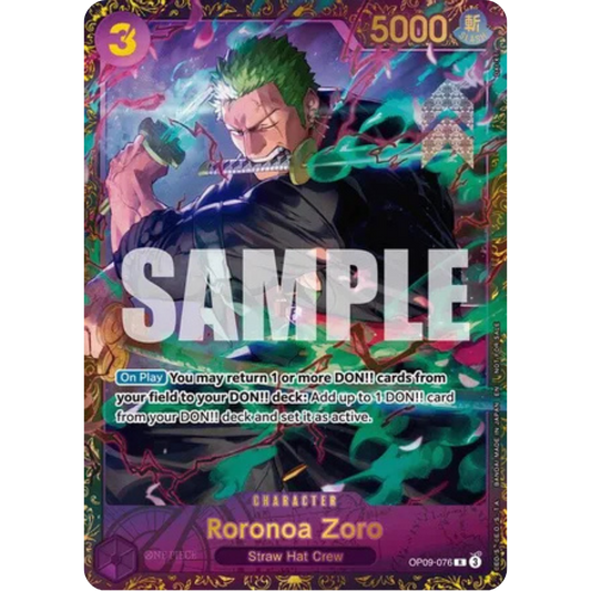 Roronoa Zoro (Championship 25-26 Regionals Season 1) (OP09-076) - One Piece Promotion Cards Foil