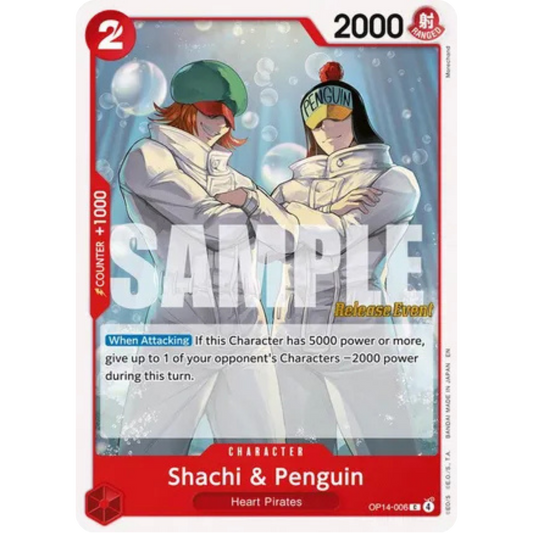 Shachi & Penguin (OP14-006) - The Azure Sea's Seven Release Event Cards