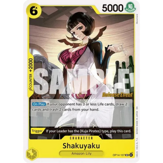 Shakuyaku (OP14-107) - The Azure Sea's Seven Release Event Cards