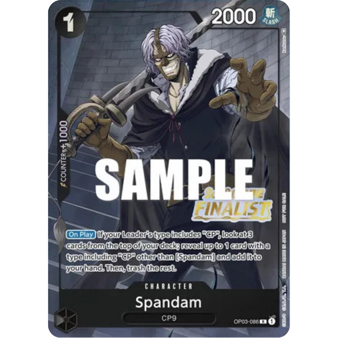 Spandam (Online Regional 2023) [Finalist] (OP03-086) - One Piece Promotion Cards Foil