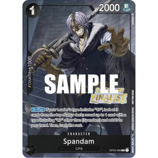 Spandam (Online Regional 2023) [Finalist] (OP03-086) - One Piece Promotion Cards Foil