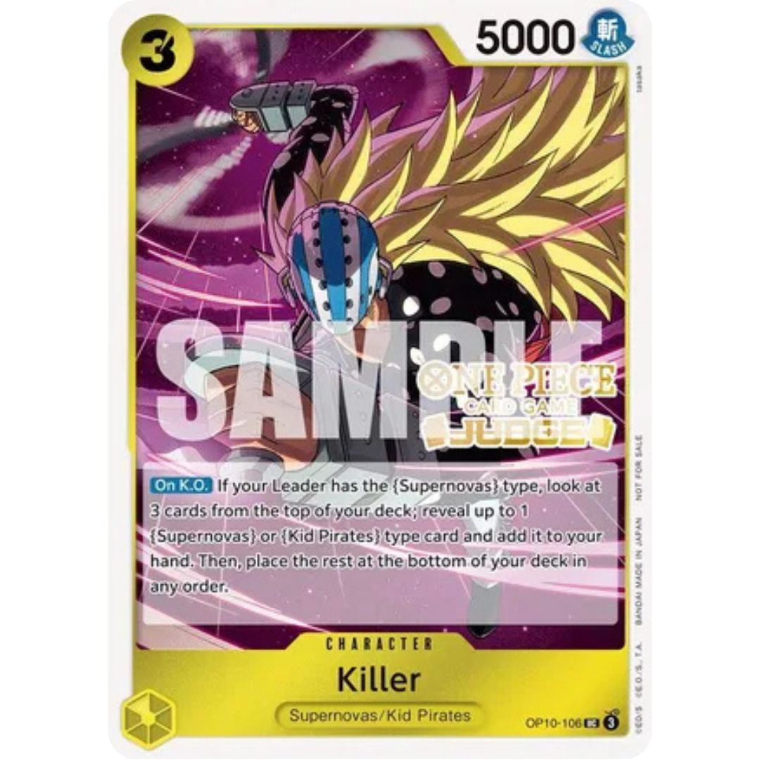 Killer (Judge Pack Vol. 5) (OP10-106) - One Piece Promotion Cards Foil