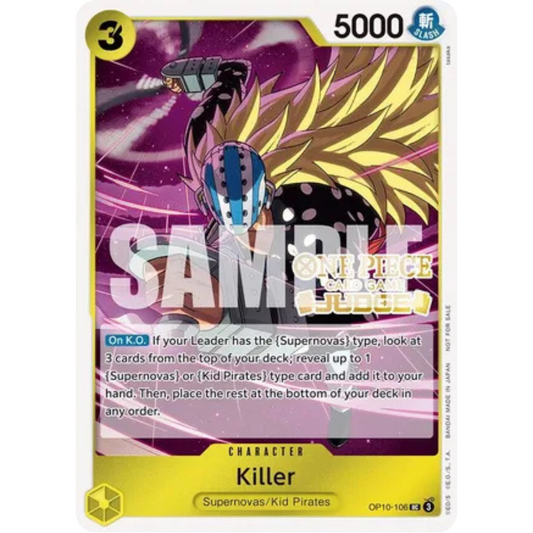 Killer (Judge Pack Vol. 5) (OP10-106) - One Piece Promotion Cards Foil