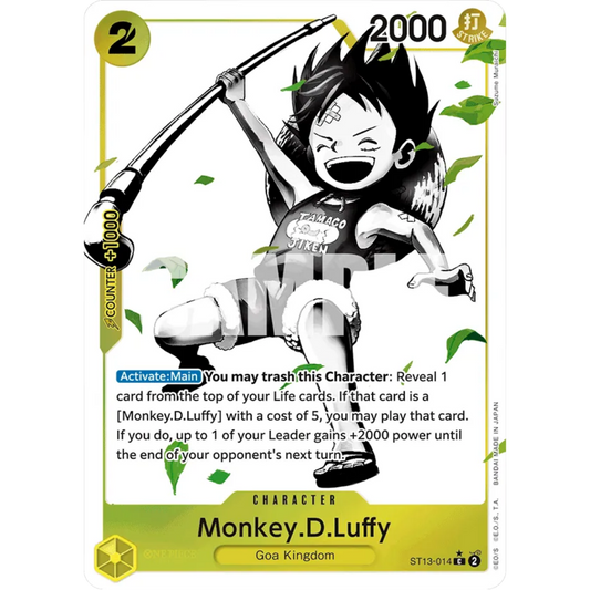 Monkey.D.Luffy (014) (Parallel) (ST13-014) - Ultra Deck: The Three Brothers Foil