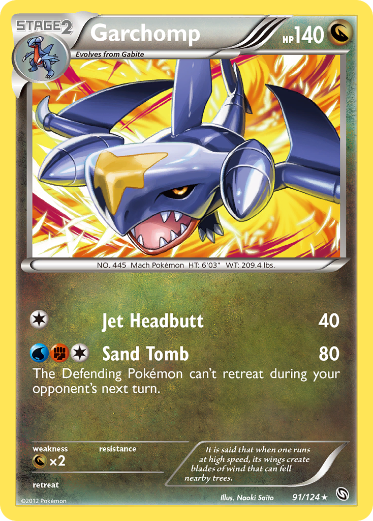 Garchomp (91)  Dragons Exalted - Rare