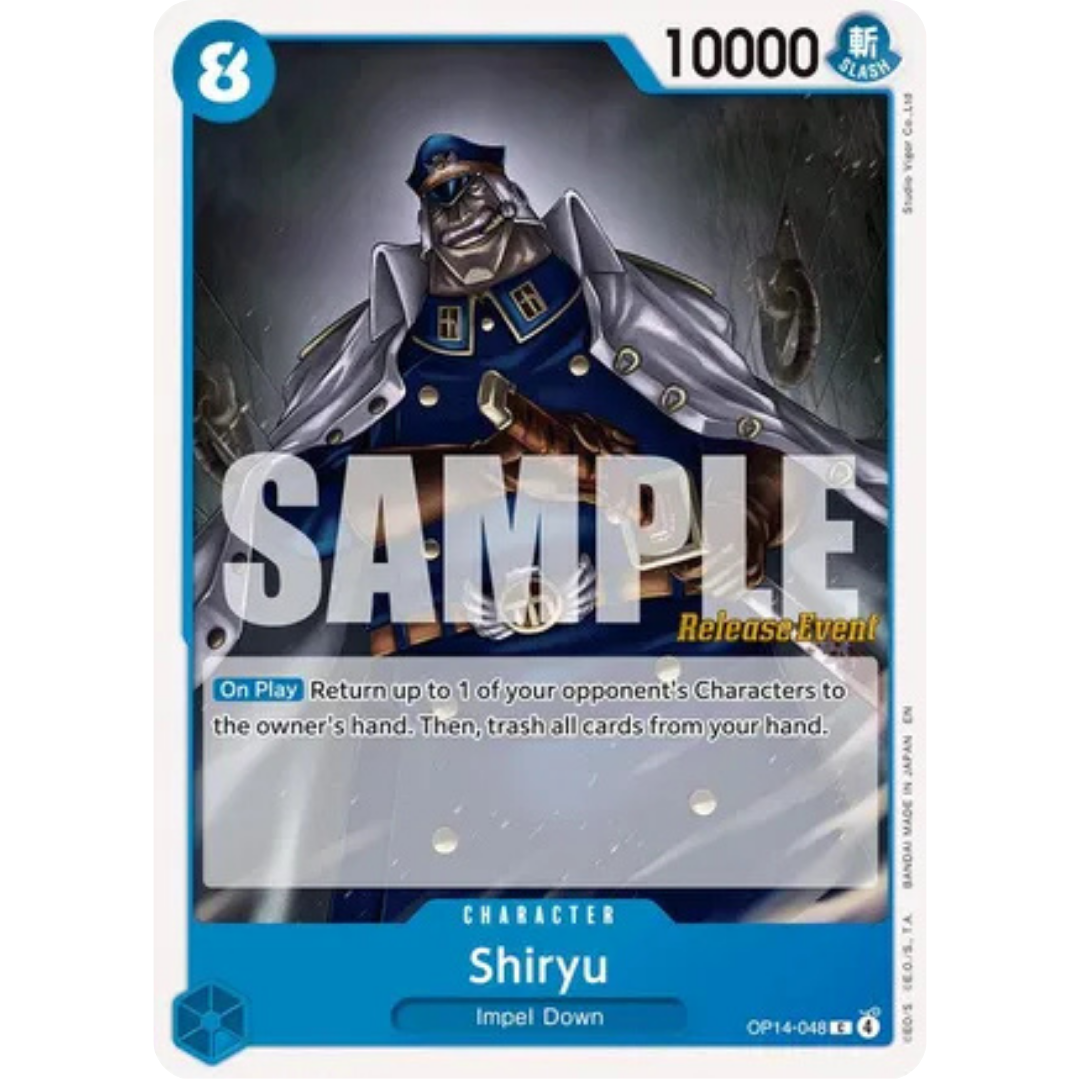 Shiryu (OP14-048) - The Azure Sea's Seven Release Event Cards