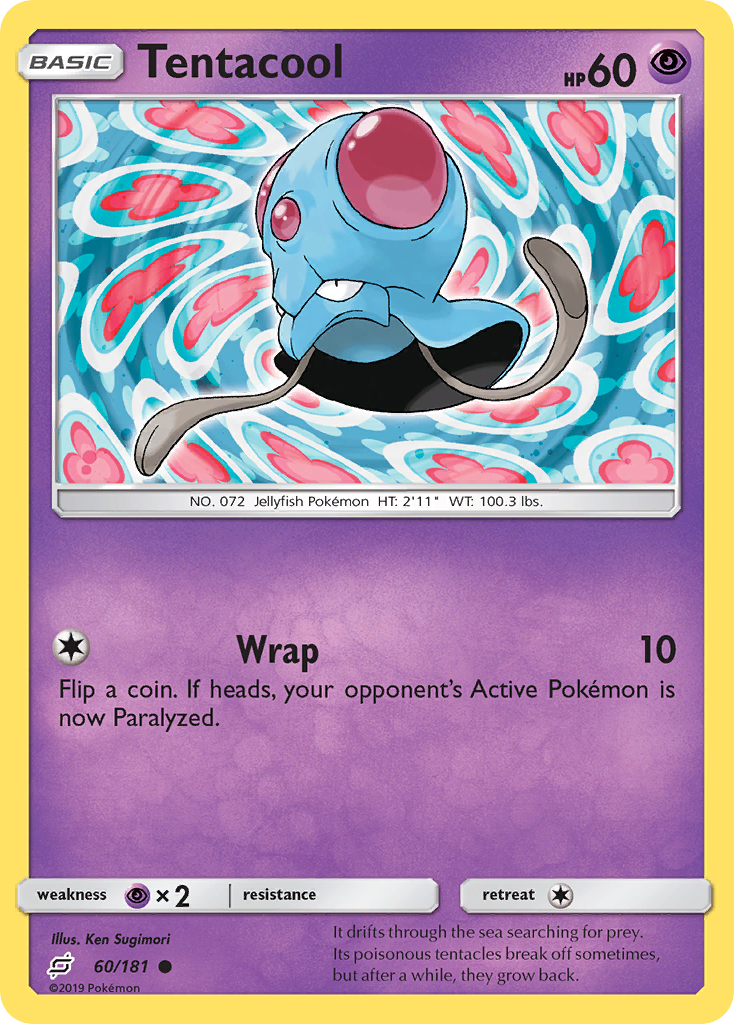 Tentacool 060  SM  Team Up - Common