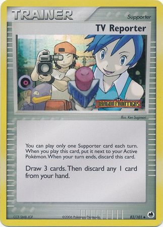TV Reporter 082/101  - Reverse Holofoil Dragon Frontiers - Uncommon