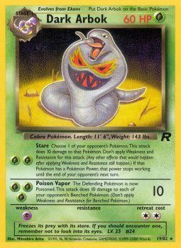 Dark Arbok (19) 019  - Unlimited Team Rocket - Rare