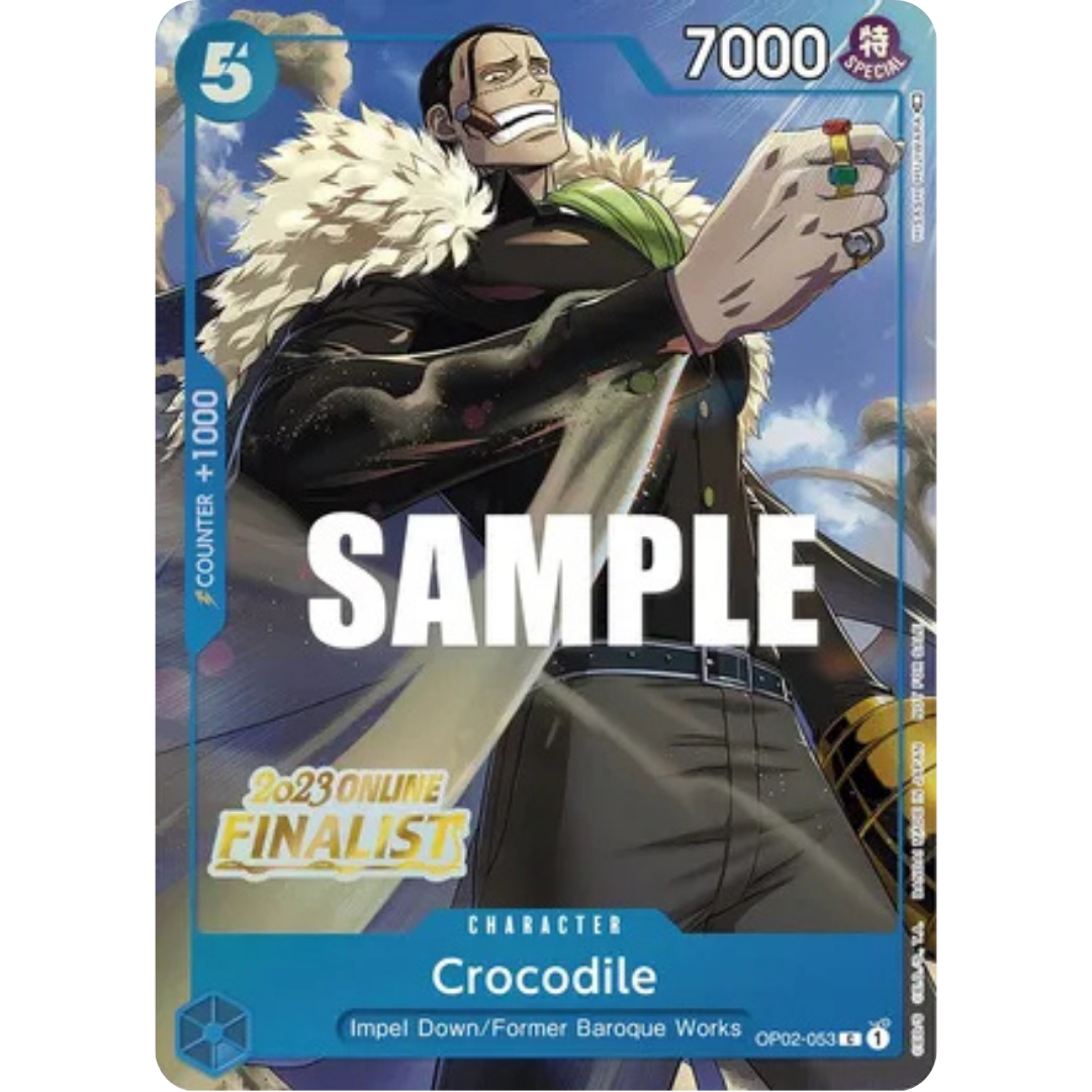 Crocodile (Online Regional 2023) [Finalist] (OP02-053) - One Piece Promotion Cards Foil