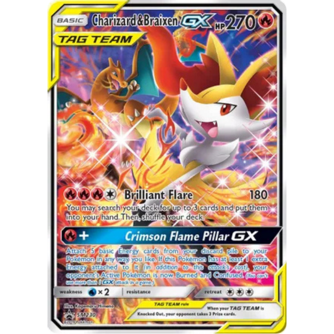 Charizard & Braixen GX SM230  - Holofoil SM Promos - Promo