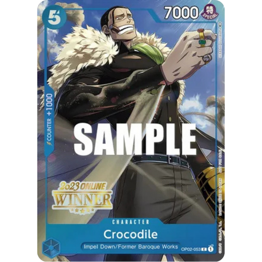 Crocodile (Online Regional 2023) [Winner] (OP02-053) - One Piece Promotion Cards Foil
