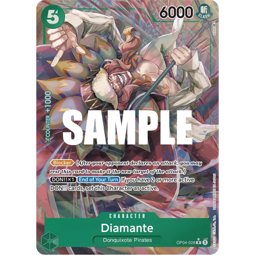 Diamante (Alternate Art) (OP04-028) - Kingdoms of Intrigue Foil
