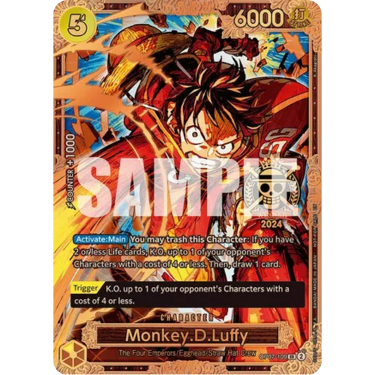 Monkey.D.Luffy (Championship 2024 World Final 3rd Place) (OP07-109) - One Piece Promotion Cards Foil