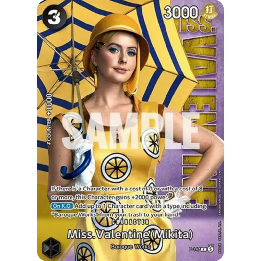 Miss.Valentine (Mikita) - P-147 (Premium Card Collection -Live Action Edition Vol.2 Baroque Works-) (P-147) - One Piece Promotion Cards Foil