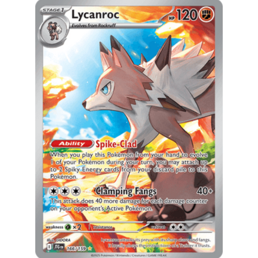 Lycanroc 166/159  - Holofoil SV09 Journey Together - Illustration Rare