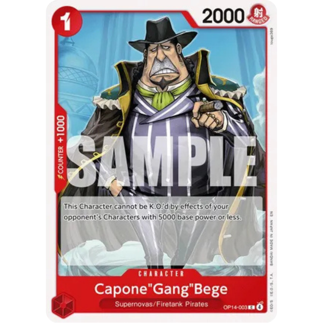 Capone"Gang"Bege (OP14-003) - The Azure Sea's Seven