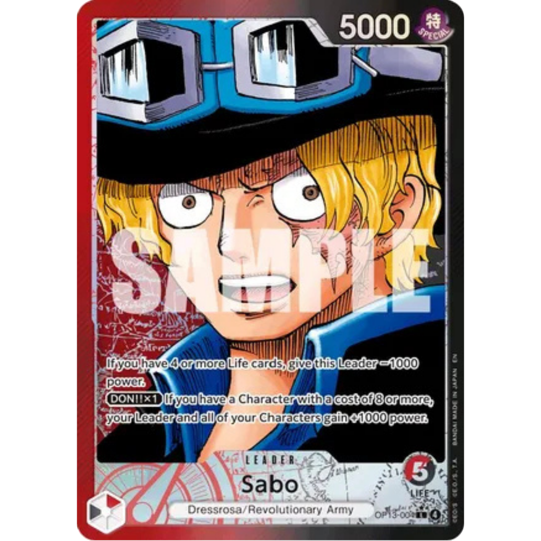 Sabo (004) (Alternate Art) (OP13-004) - Carrying On His Will Foil