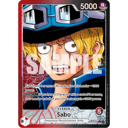 Sabo (004) (Alternate Art) (OP13-004) - Carrying On His Will Foil