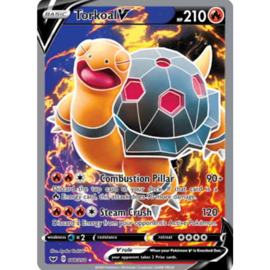 Torkoal V (188/202) [Sword & Shield: Base Set]
