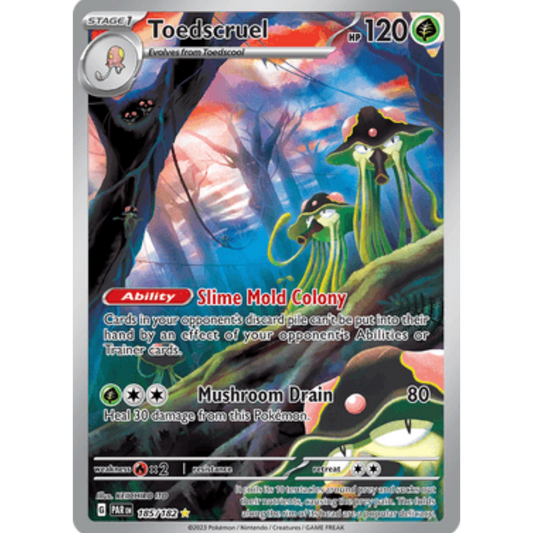 Toedscruel 185/182  - Holofoil SV04 Paradox Rift - Illustration Rare