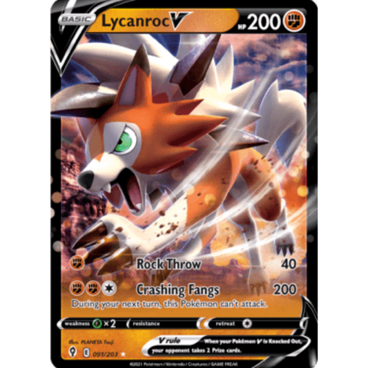 Lycanroc V (091/203) [Sword & Shield: Evolving Skies]