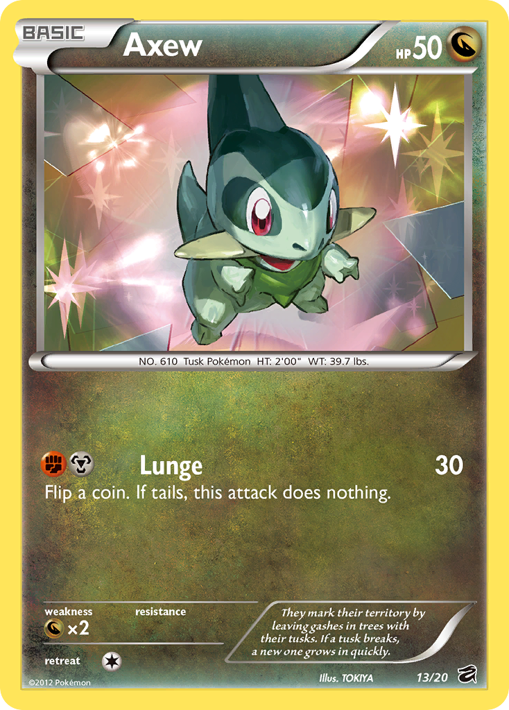 Axew (13) 013  - Holofoil Dragon Vault - Holo Rare