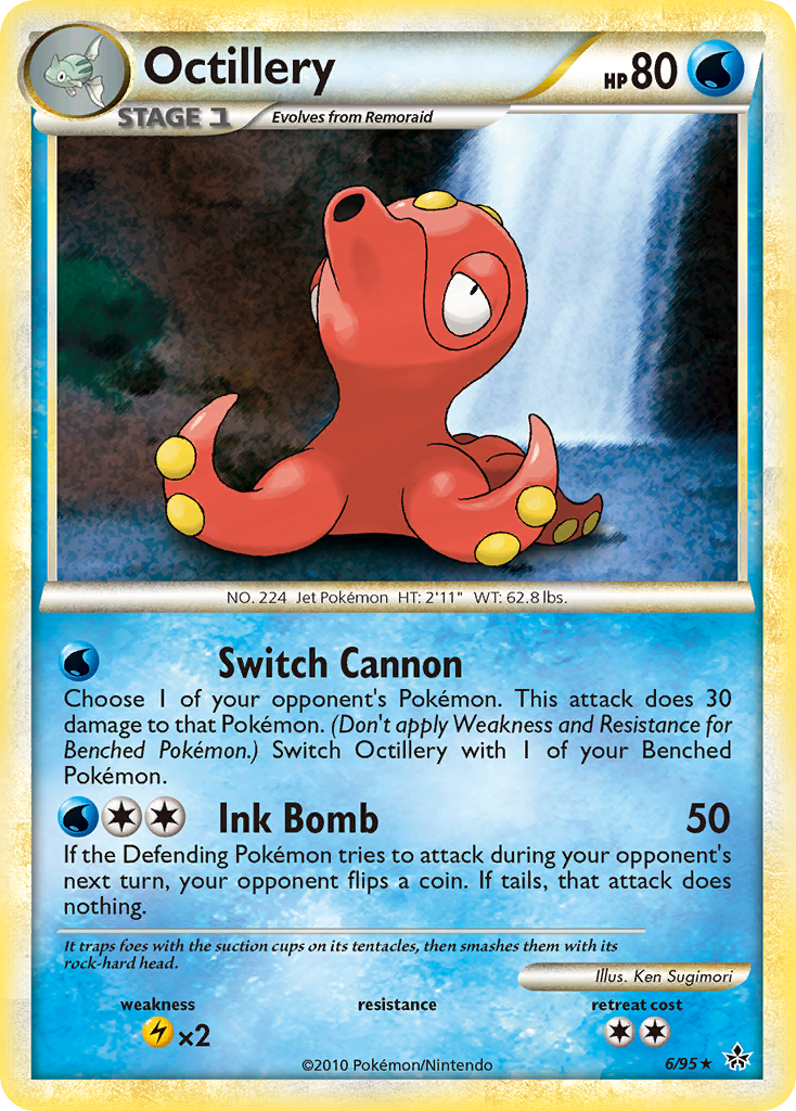 Octillery 006  - Holofoil Unleashed - Holo Rare