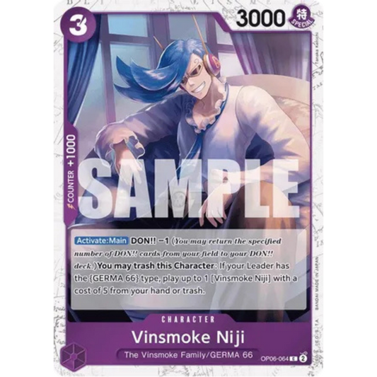Vinsmoke Niji (OP06-064) (Jolly Roger Foil) (OP06-064) - Premium Booster -The Best- Foil