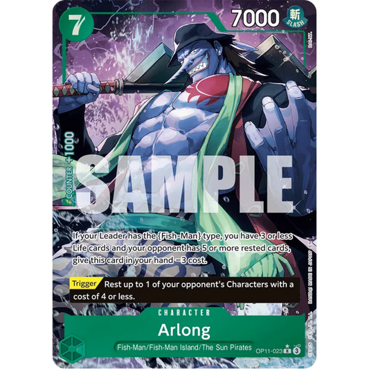 Arlong (Alternate Art) (OP11-023) - A Fist of Divine Speed Foil