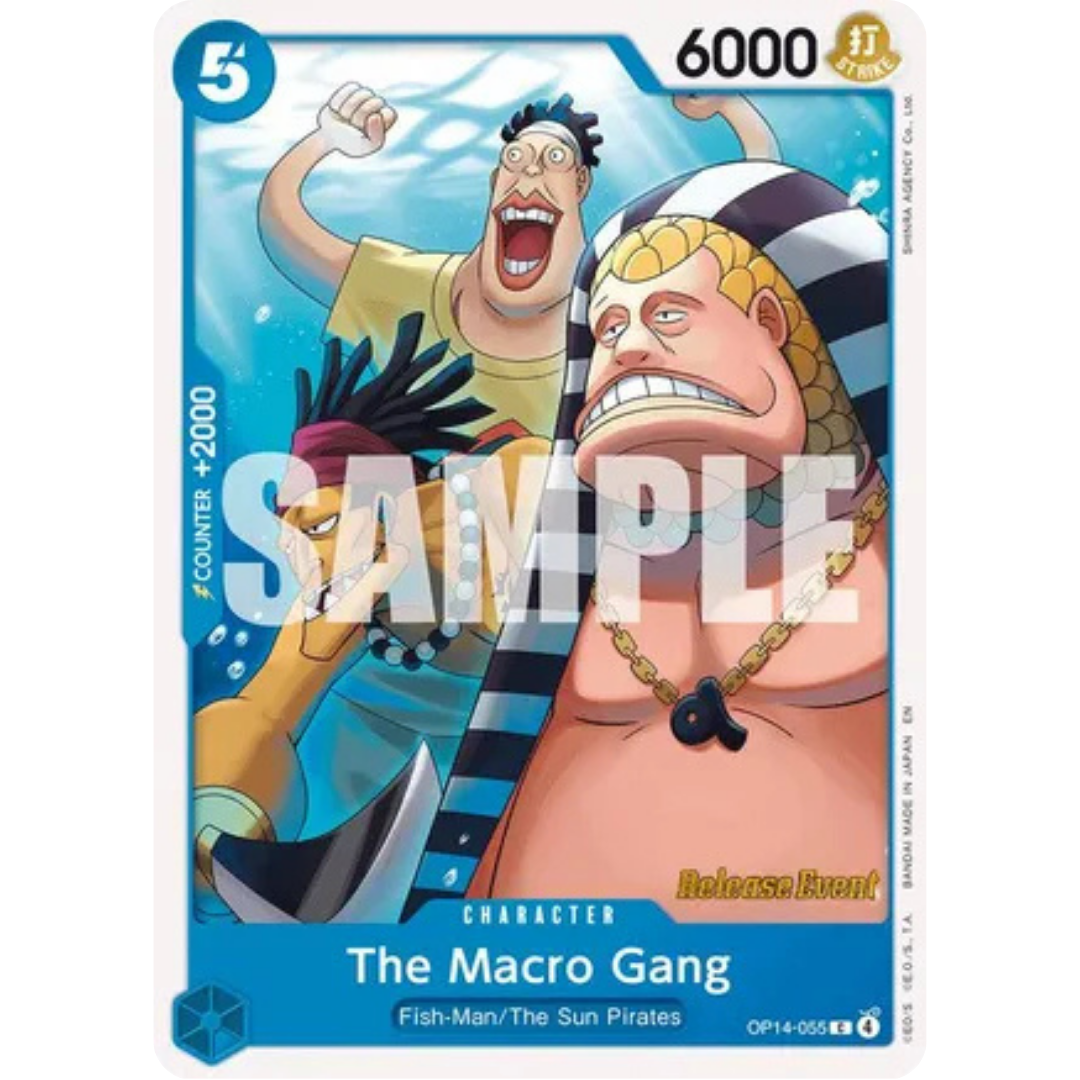 The Macro Gang (OP14-055) - The Azure Sea's Seven Release Event Cards