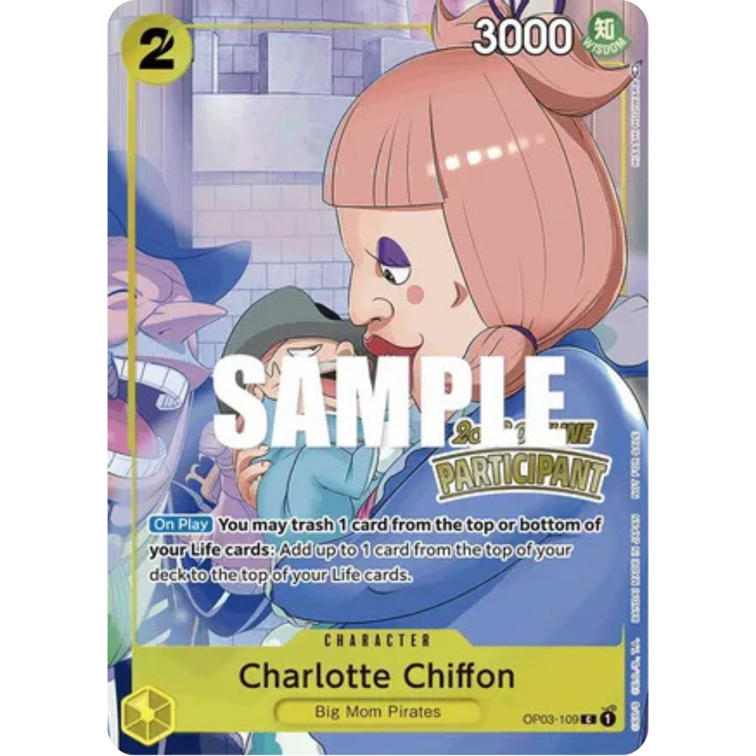 Charlotte Chiffon (Offline Regional 2023) [Participant] (OP03-109) - One Piece Promotion Cards Foil