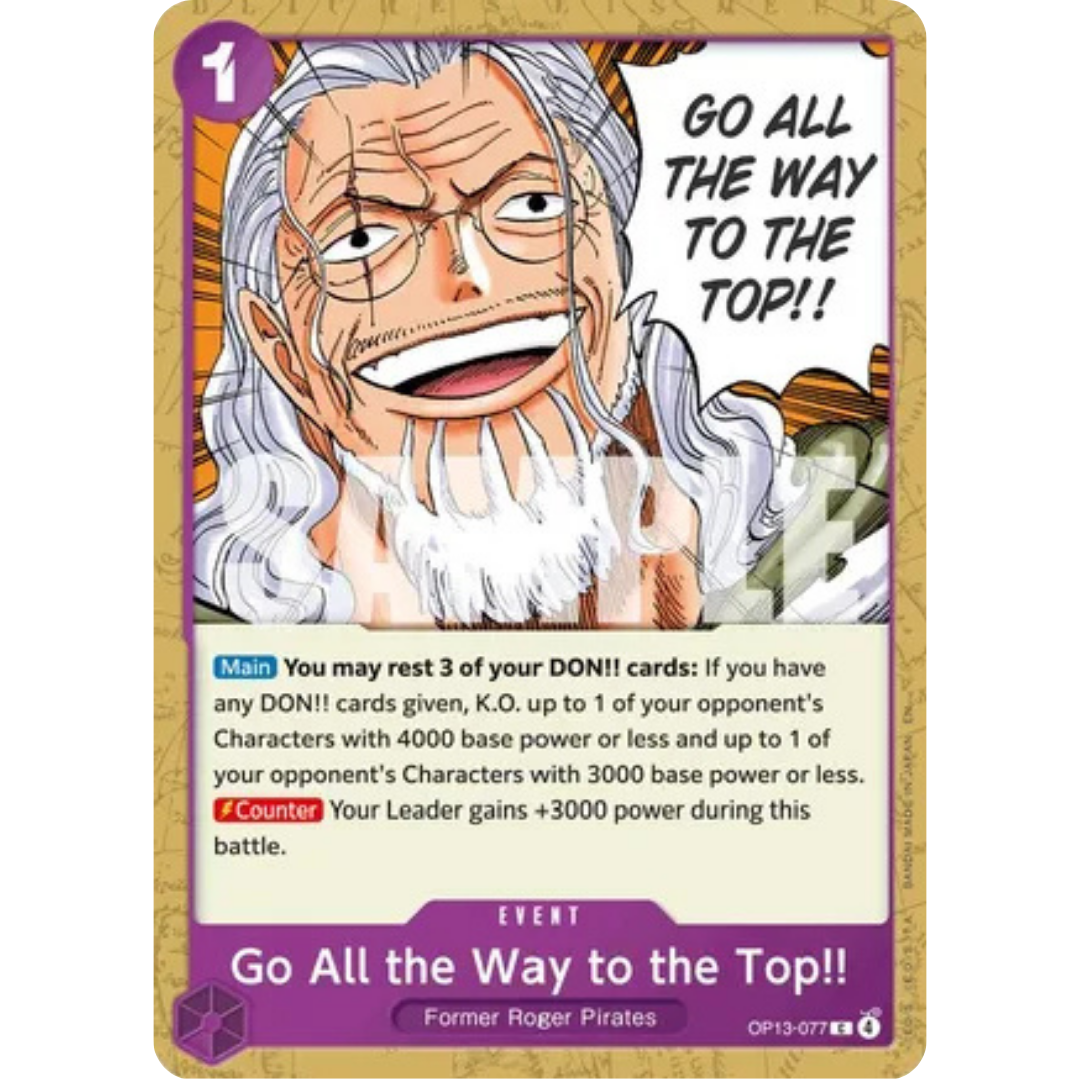 Go All the Way to the Top!! (OP13-077) - Carrying On His Will