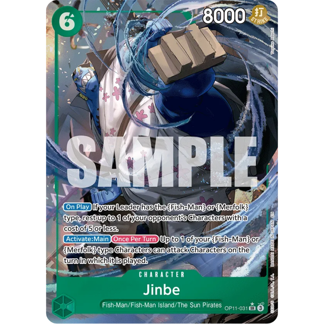 Jinbe (031) (Alternate Art) (OP11-031) - A Fist of Divine Speed Foil
