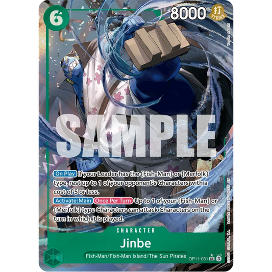 Jinbe (031) (Alternate Art) (OP11-031) - A Fist of Divine Speed Foil