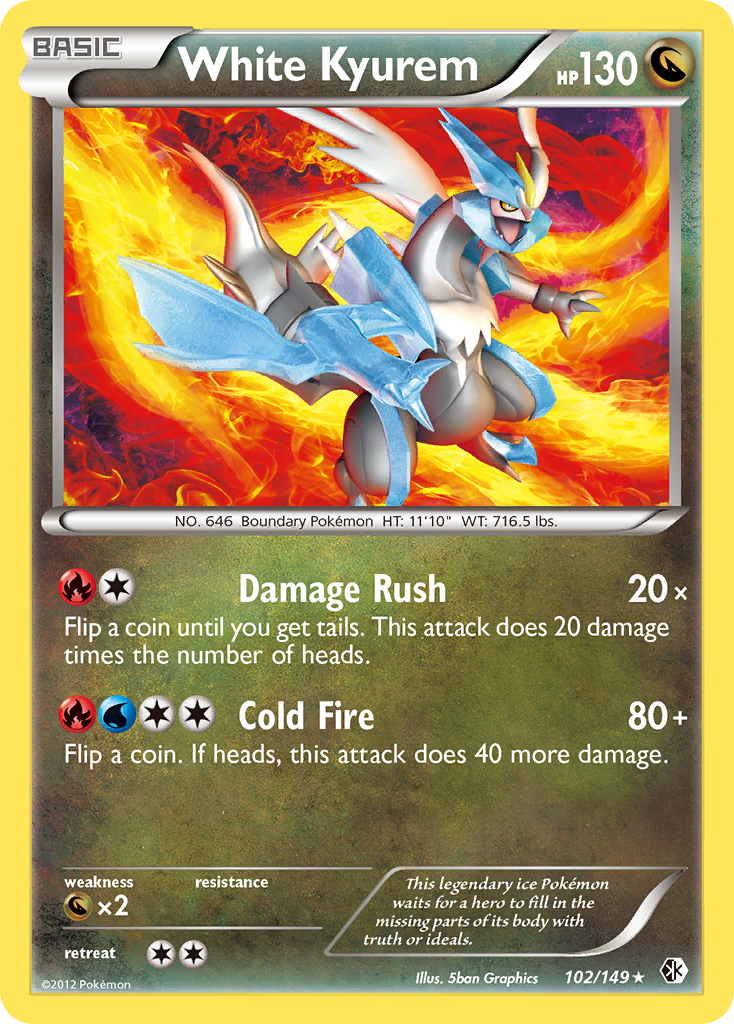White Kyurem  Boundaries Crossed - Rare