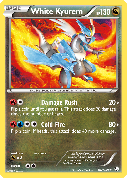 White Kyurem  Boundaries Crossed - Rare