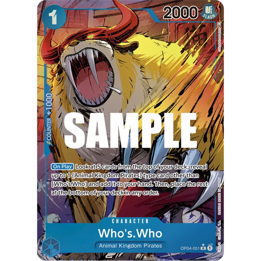 Who's.Who (Alternate Art) (OP04-051) - Kingdoms of Intrigue Foil