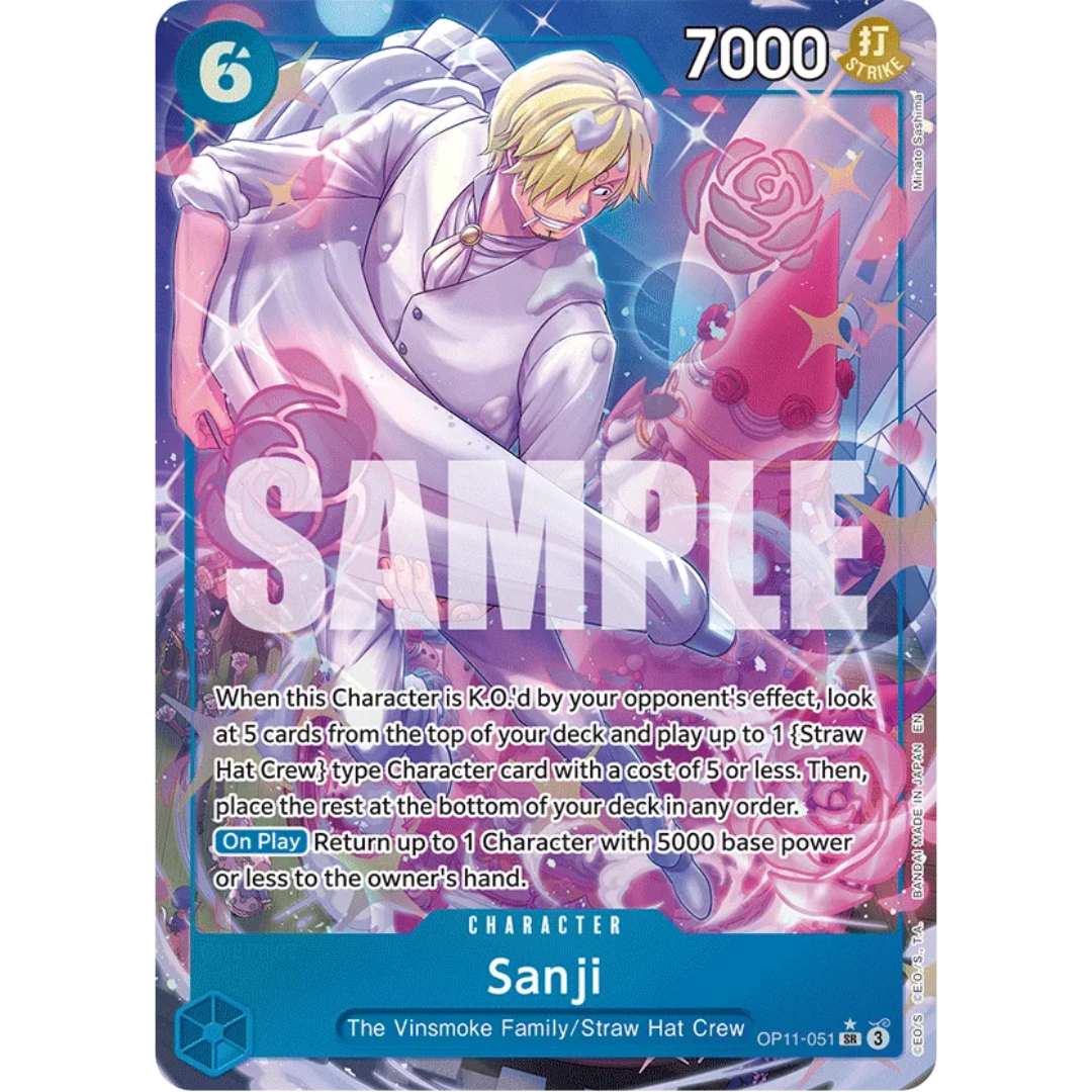 Sanji (Alternate Art) (OP11-051) - A Fist of Divine Speed Foil