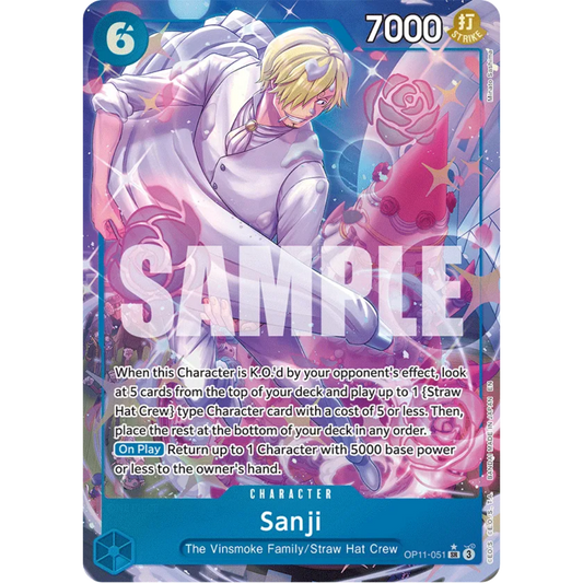 Sanji (Alternate Art) (OP11-051) - A Fist of Divine Speed Foil