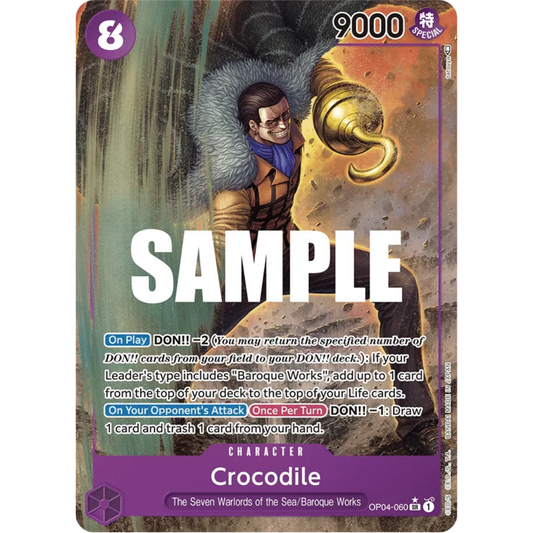 Crocodile (060) (Alternate Art) (OP04-060) - Kingdoms of Intrigue Foil