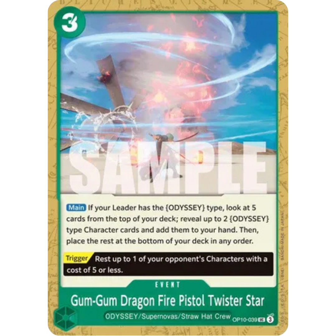 Gum-Gum Dragon Fire Pistol Twister Star (OP10-039) - Royal Blood