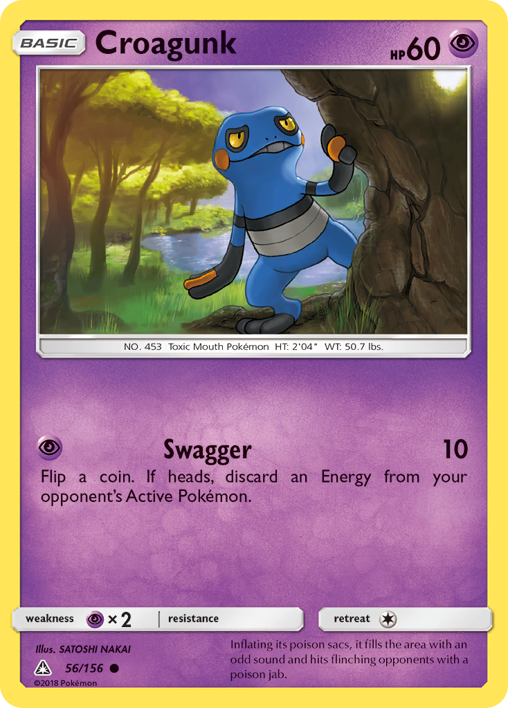 Croagunk 056  SM  Ultra Prism - Common
