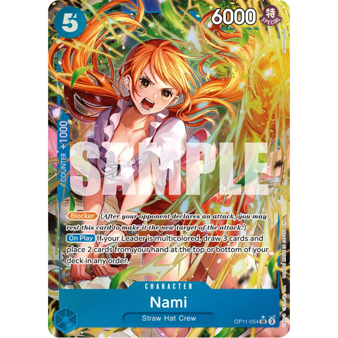 Nami (054) (Alternate Art) (OP11-054) - A Fist of Divine Speed Foil