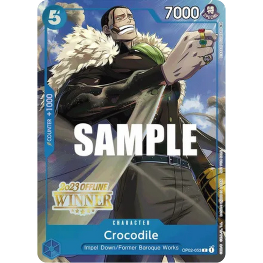 Crocodile (Offline Regional 2023) [Winner] (OP02-053) - One Piece Promotion Cards Foil