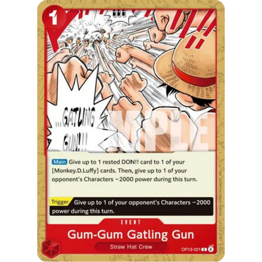 Gum-Gum Gatling Gun (OP13-021) - Carrying On His Will
