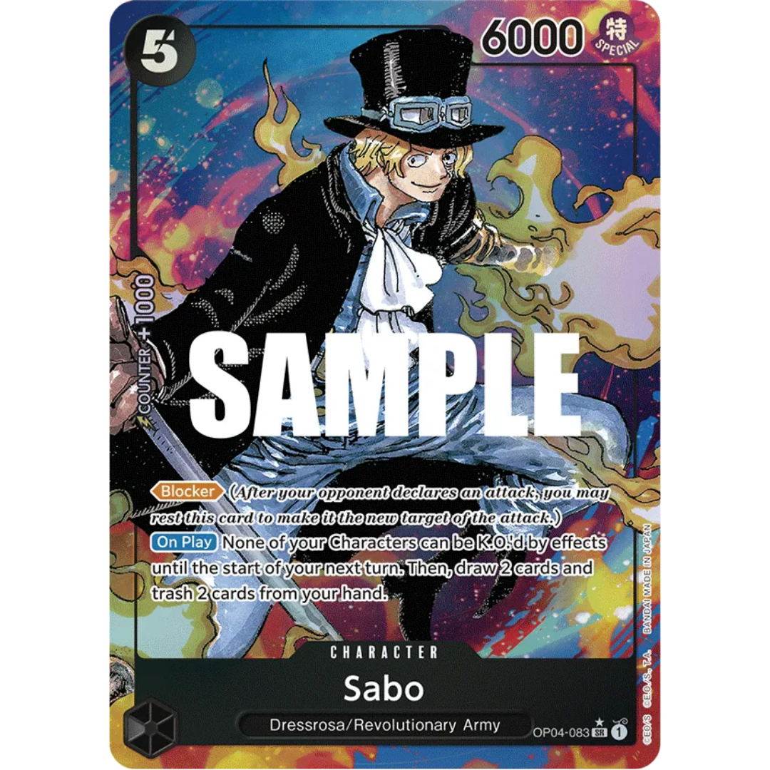 Sabo (Alternate Art) (OP04-083) - Kingdoms of Intrigue Foil