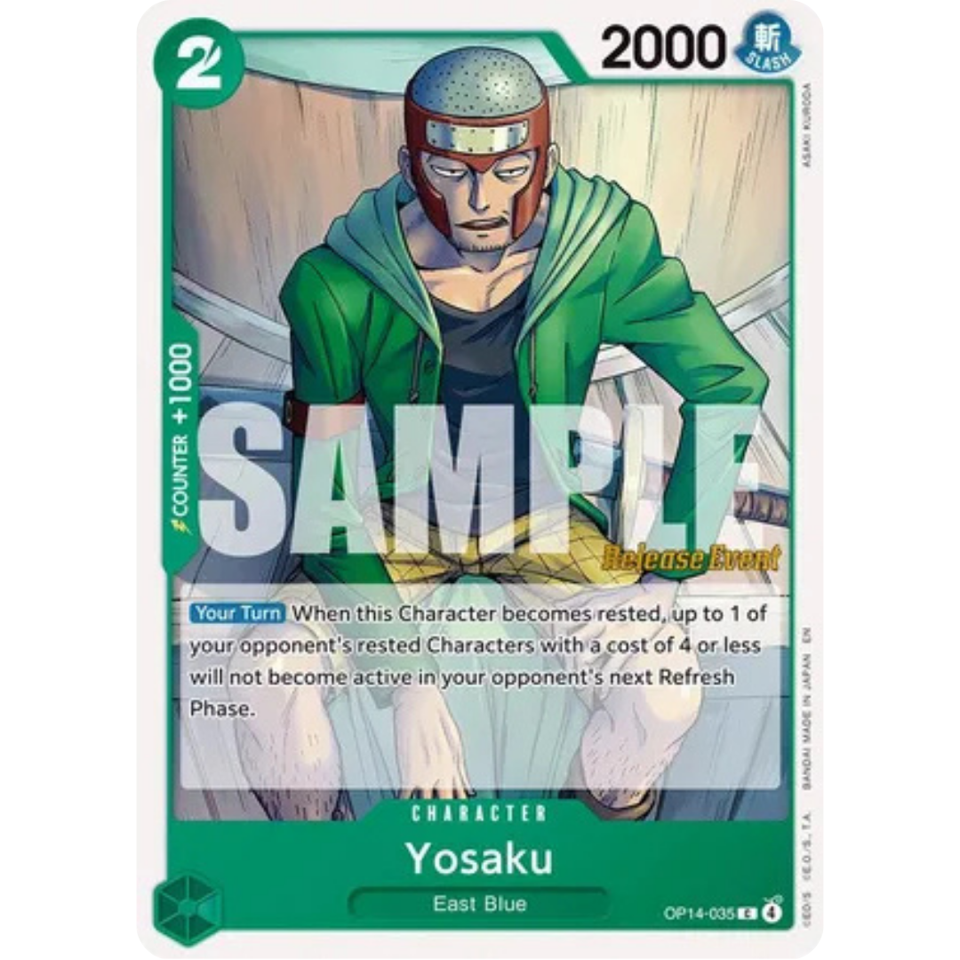 Yosaku (OP14-035) - The Azure Sea's Seven Release Event Cards